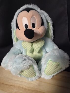 Plush Mickey Mouse Blue Bunny Costume Stuffed Toy